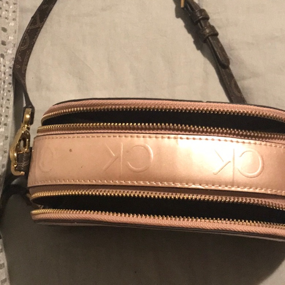 Calvin Klein Blush and Ebony Crossbody Bag - Picture 3 of 3